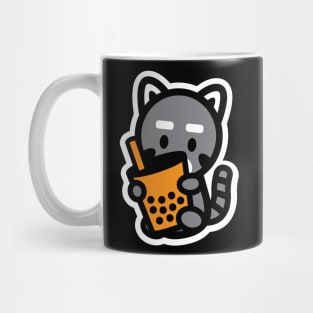 Raccoon Trash Panda Bubble Thai Milk Tea Boba Pearl Animal Bambu Brand Mug